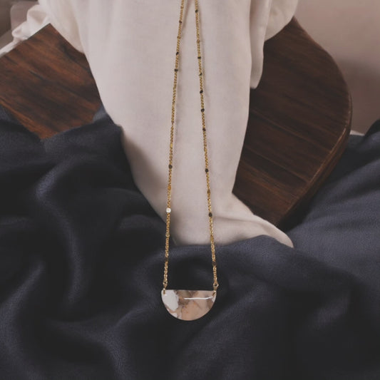 Collana ivory mezzo cerchio