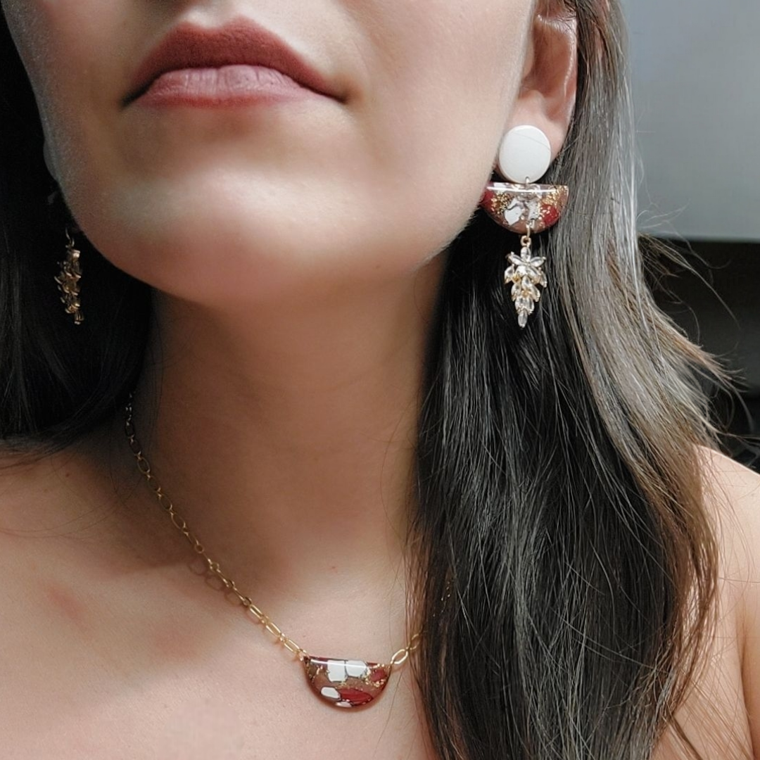 Pendenti marble red