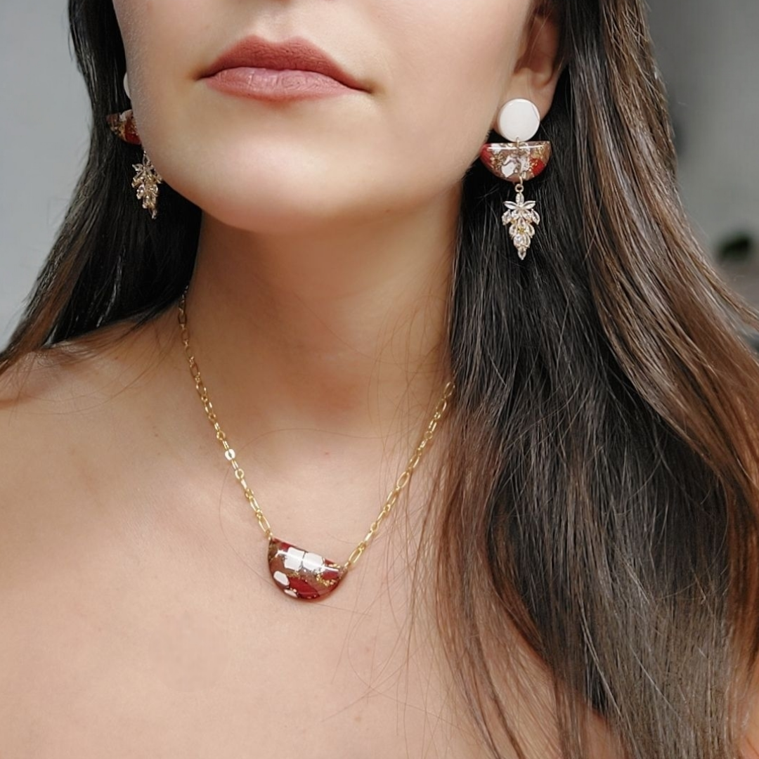 Pendenti marble red